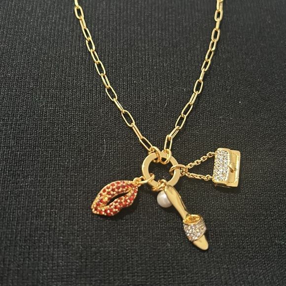 Kate Spade Lipstick, high heels and a bag Pendant Necklace - Picture 7 of 9